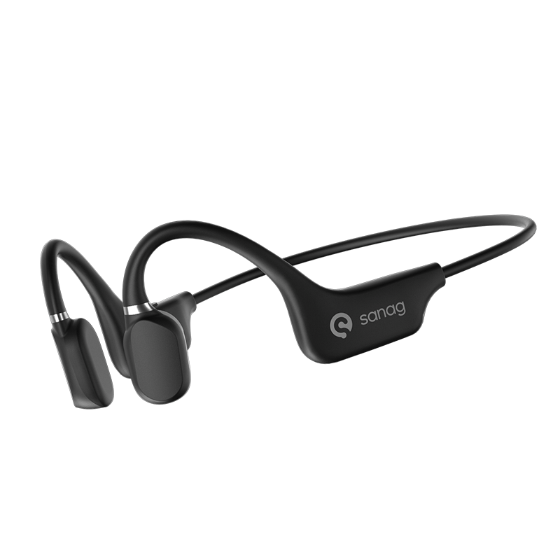 1pc SANAG A5X Bone Conduct Wireless Sports Headphones, Open-Back Earphones with Noise Cancelling Voice Call, Type-C Charging, 3D Stereo Sound, Non-Waterproof, for Cycling & Exercise, Compatible with Cellphones, Wireless Earbu