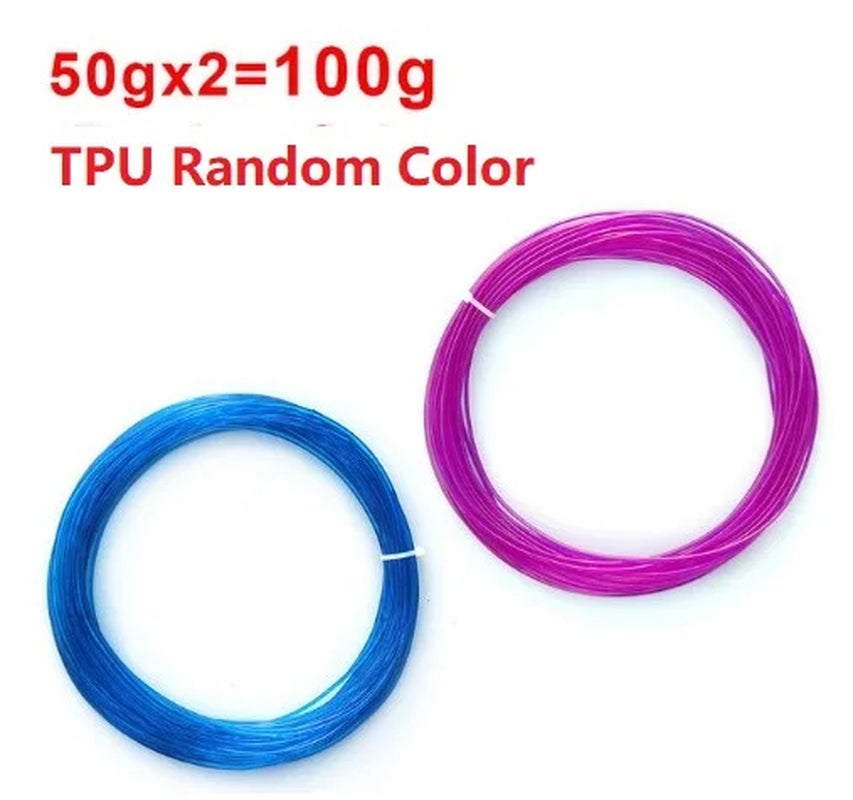 3D Printer Flexible Filament TPU 1.75Mm 200G Rainbow Filament Color Change Filament Glow in the Dark TPU Clear Blue Green Red