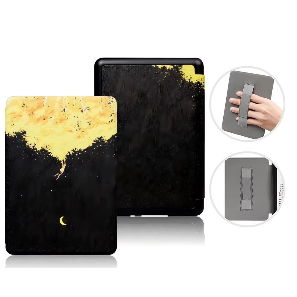 For Kindle Paperwhite 10Th Generation Case 6 Inch 2018 PU Leather Case with Hand Belt Strap PQ94WIF Paperwhite 4 Sleep Cover