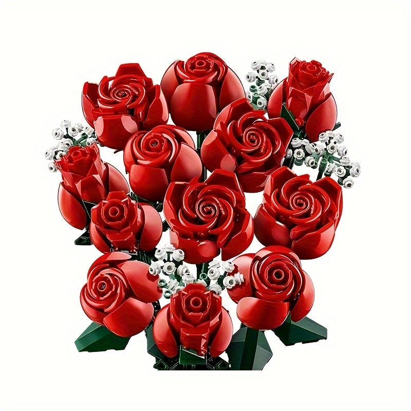 LEGO 10328 Bouquet Of Roses, Artificial Flowers, Unique Gift, Home Decoration, Gift For Anniversary Or Any Special Day Halloween Christmas Gifts