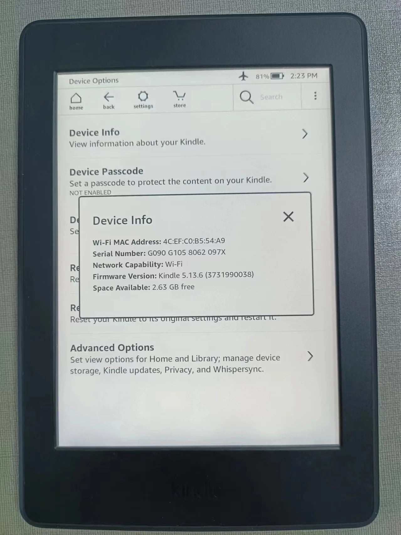Kindle Paperwhite 3 Kindle KPW3 E-Book Reader with Backlight 6'' Kindle Paperwhite 7Th Generation 300Ppi Kindle Ereader 1420Mah