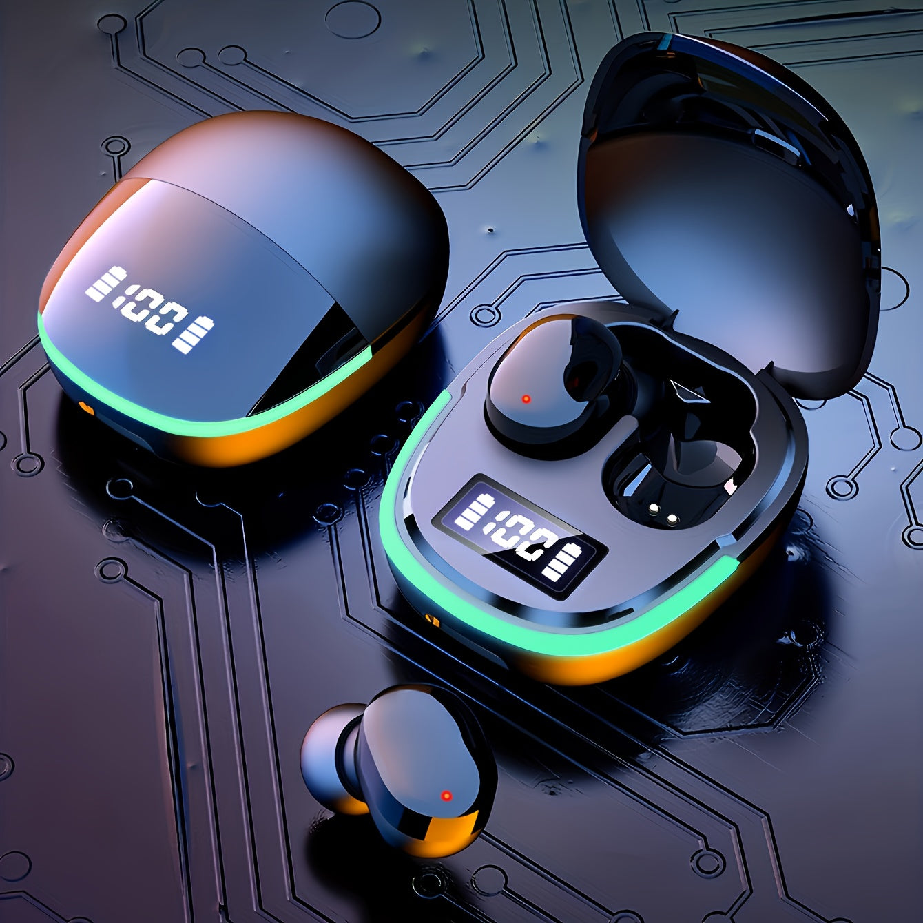 2024 year New Wireless Earphones Headphones With LED Display Touch In-EarTWS Wireless Earbuds Sports Music Game Headset For IOS/Android