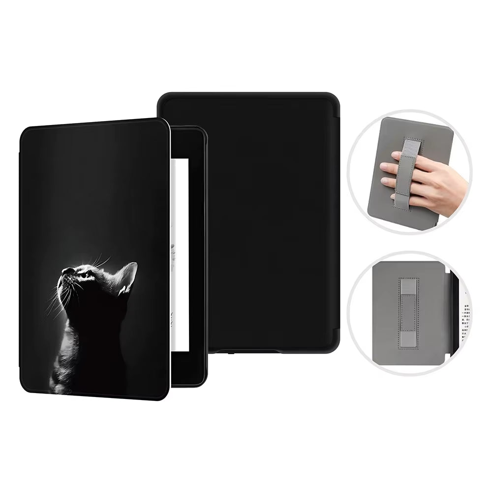 For Kindle Paperwhite 10Th Generation Case 6 Inch 2018 PU Leather Case with Hand Belt Strap PQ94WIF Paperwhite 4 Sleep Cover
