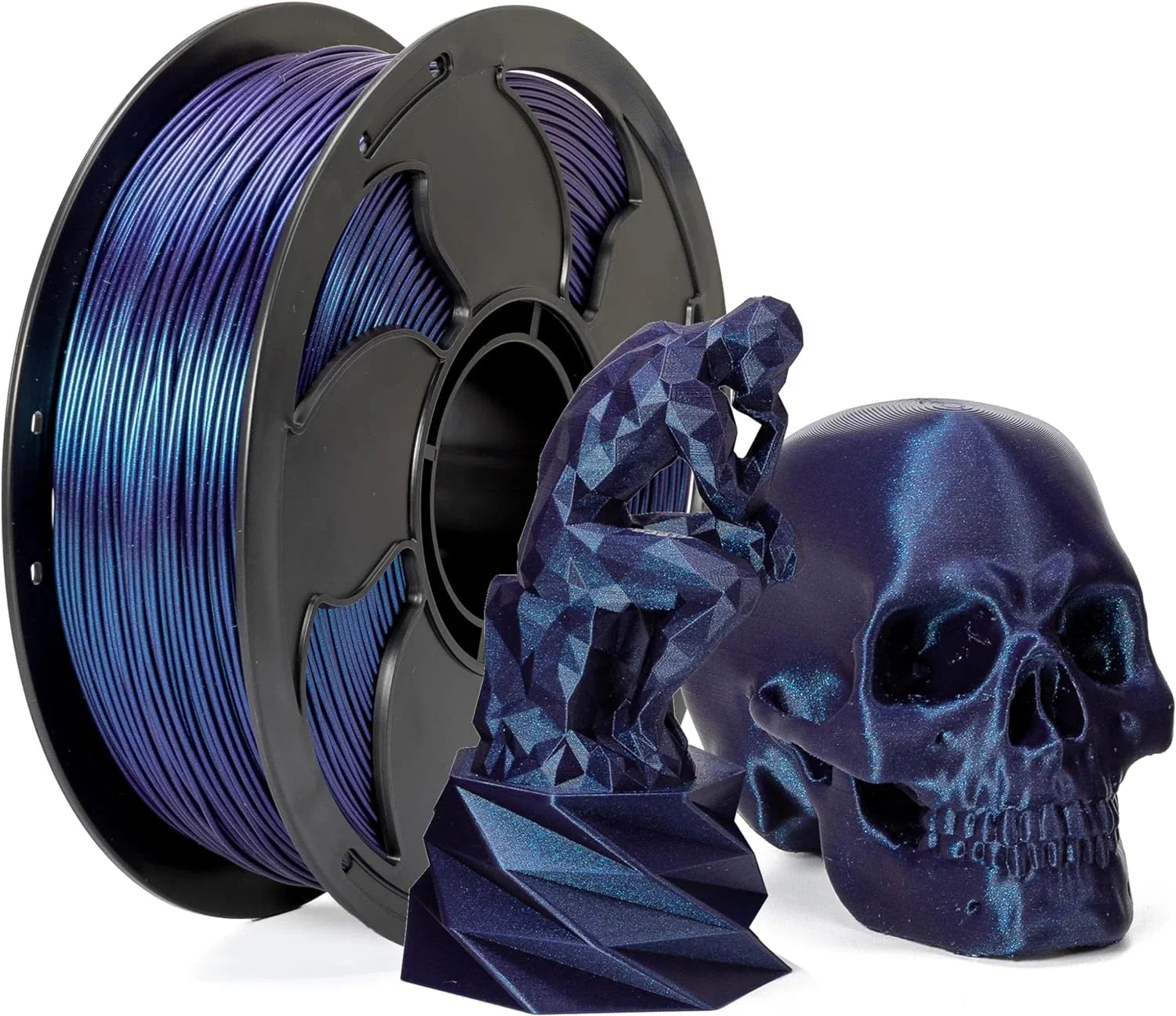 PLA Filament 1.75Mm Color Change,Chameleon Shiny Sparkle Glitter by Different Light and Angle,1Kg/250G Spool Chameleon