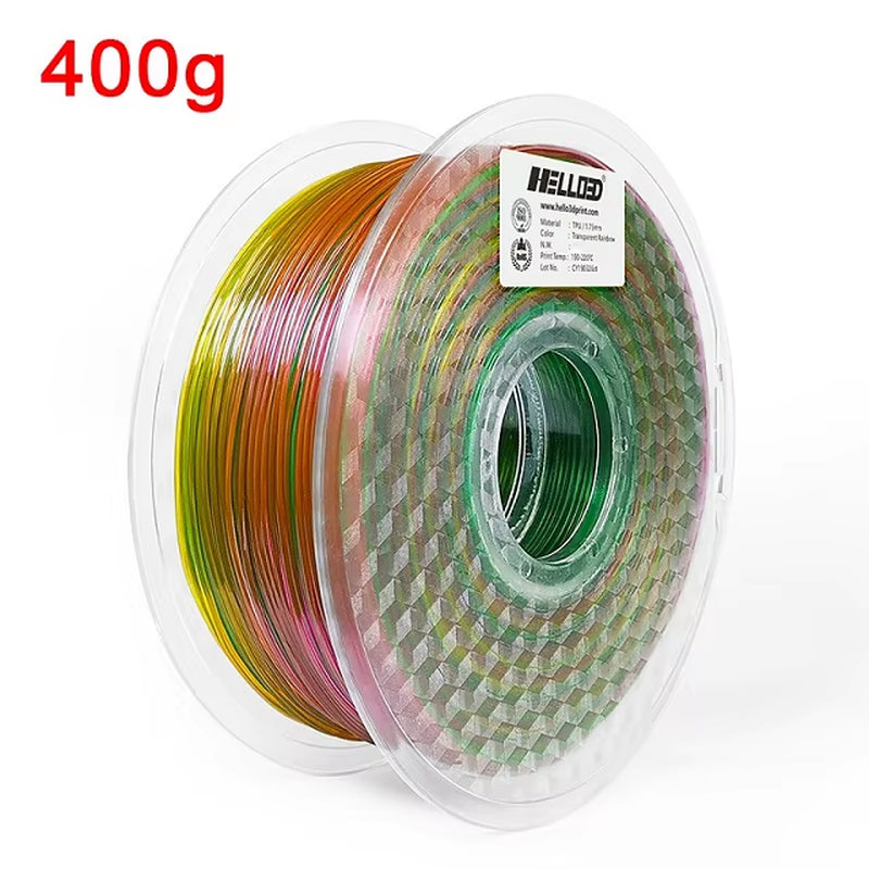Flexible Filament TPU 1.75Mm 1KG 3D Filament TPU Printing Material Transparent Filament Turquoise for 3D Printer TPU Filamento