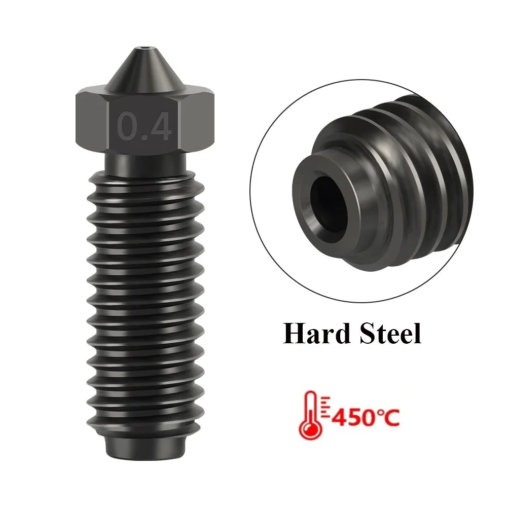 3PCS Nozzles for ANYCUBIC Kobra 3 /Kobra 3 Combo Hotend Brass Hard Steel Copper Plated 1.75Mm 3D Printing Part