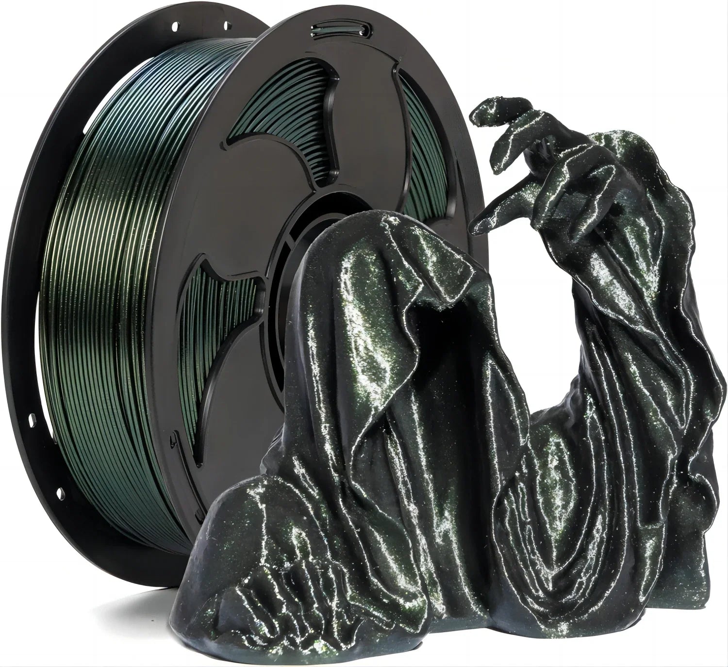 PLA Filament 1.75Mm Color Change,Chameleon Shiny Sparkle Glitter by Different Light and Angle,1Kg/250G Spool Chameleon
