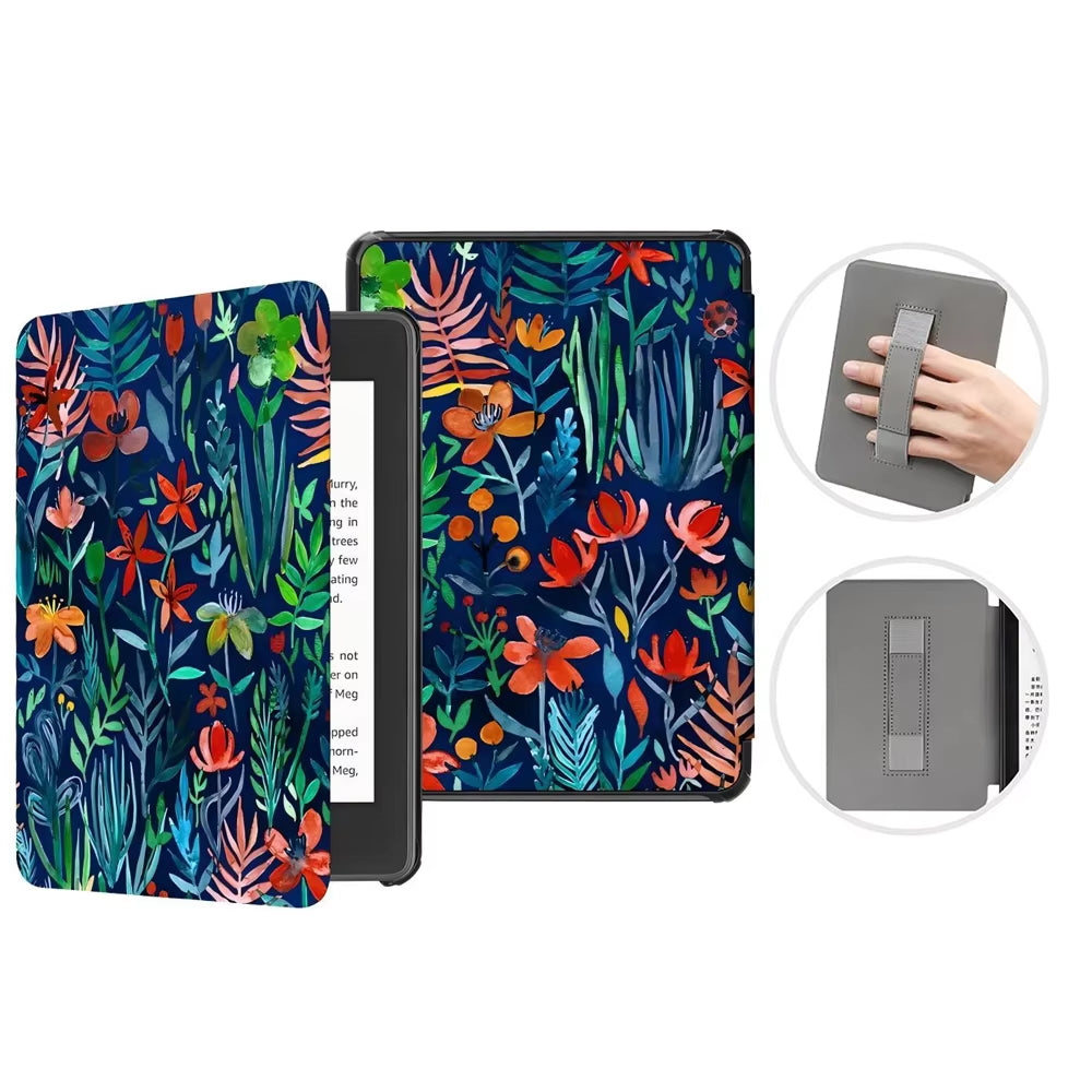For Kindle Paperwhite 10Th Generation Case 6 Inch 2018 PU Leather Case with Hand Belt Strap PQ94WIF Paperwhite 4 Sleep Cover