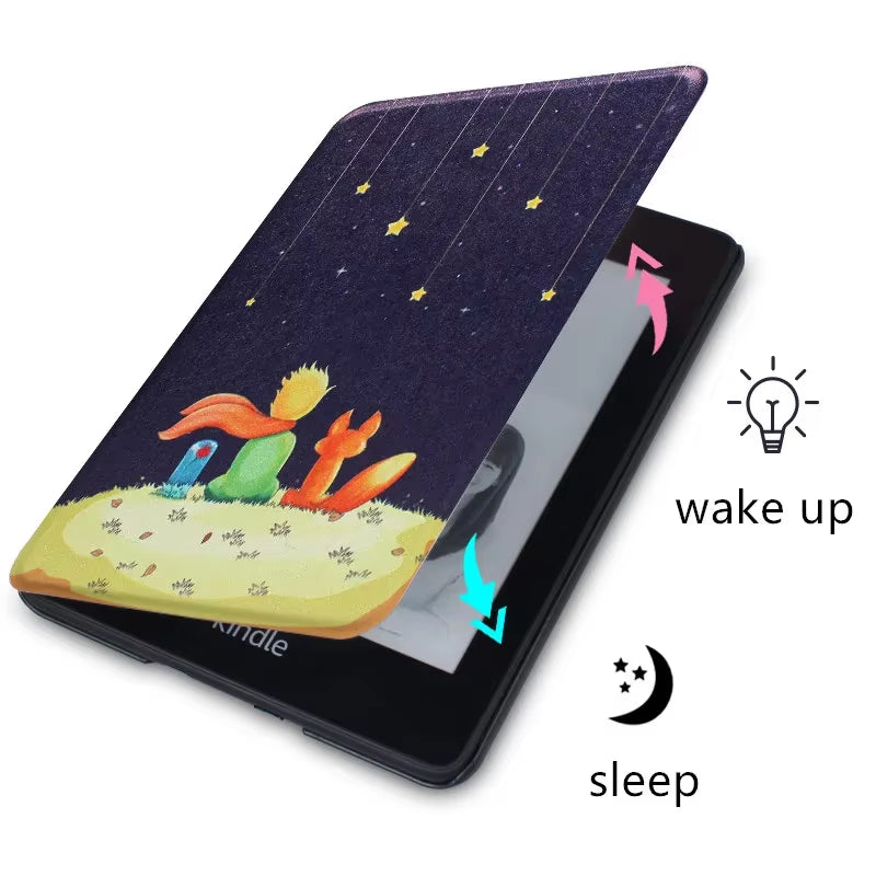 For Kindle Paperwhite 10Th Generation Case 6 Inch 2018 PU Leather Case with Hand Belt Strap PQ94WIF Paperwhite 4 Sleep Cover
