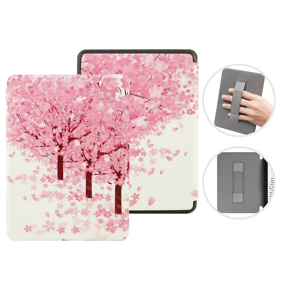 For Kindle Paperwhite 10Th Generation Case 6 Inch 2018 PU Leather Case with Hand Belt Strap PQ94WIF Paperwhite 4 Sleep Cover