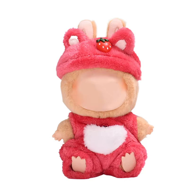 17Cm Mini Plush Doll'S Clothes Outfit Accessories for Labubu Clothes Time to Chill Doll Clothes
