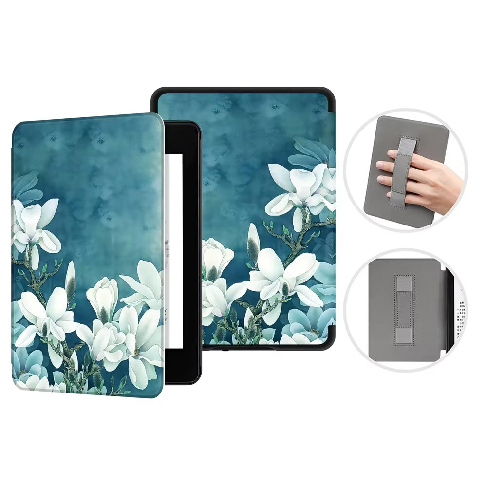 For Kindle Paperwhite 10Th Generation Case 6 Inch 2018 PU Leather Case with Hand Belt Strap PQ94WIF Paperwhite 4 Sleep Cover