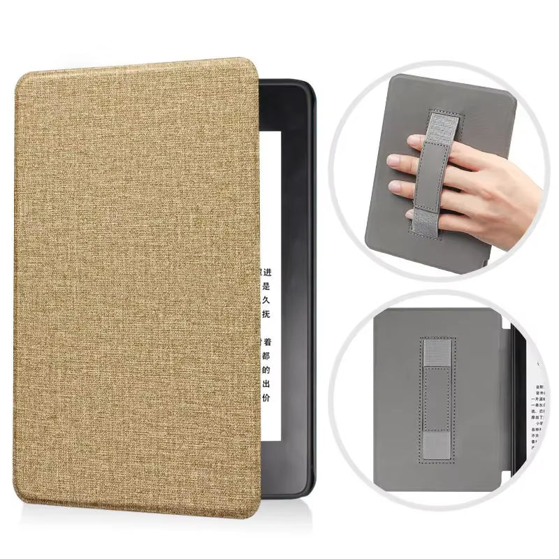 For Kindle Paperwhite 10Th Generation Case 6 Inch 2018 PU Leather Case with Hand Belt Strap PQ94WIF Paperwhite 4 Sleep Cover