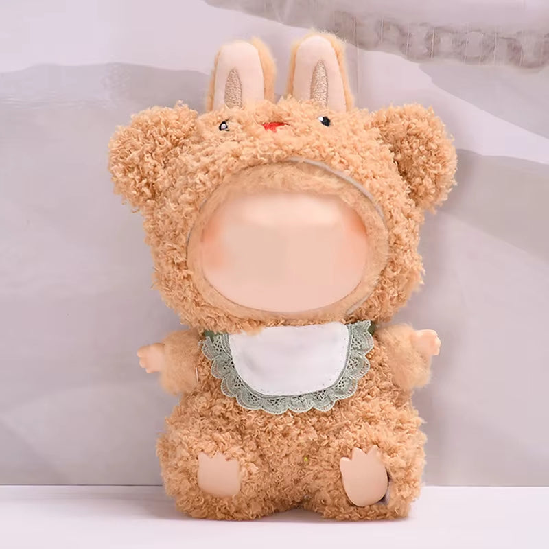 17Cm Mini Plush Doll'S Clothes Outfit Accessories for Labubu Clothes Time to Chill Doll Clothes