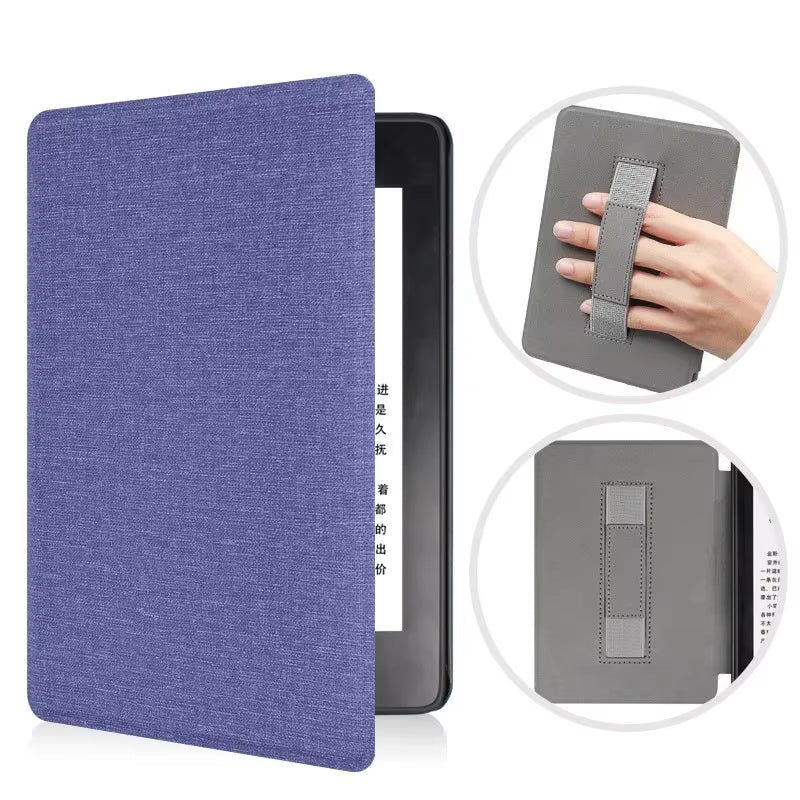 For Kindle Paperwhite 10Th Generation Case 6 Inch 2018 PU Leather Case with Hand Belt Strap PQ94WIF Paperwhite 4 Sleep Cover