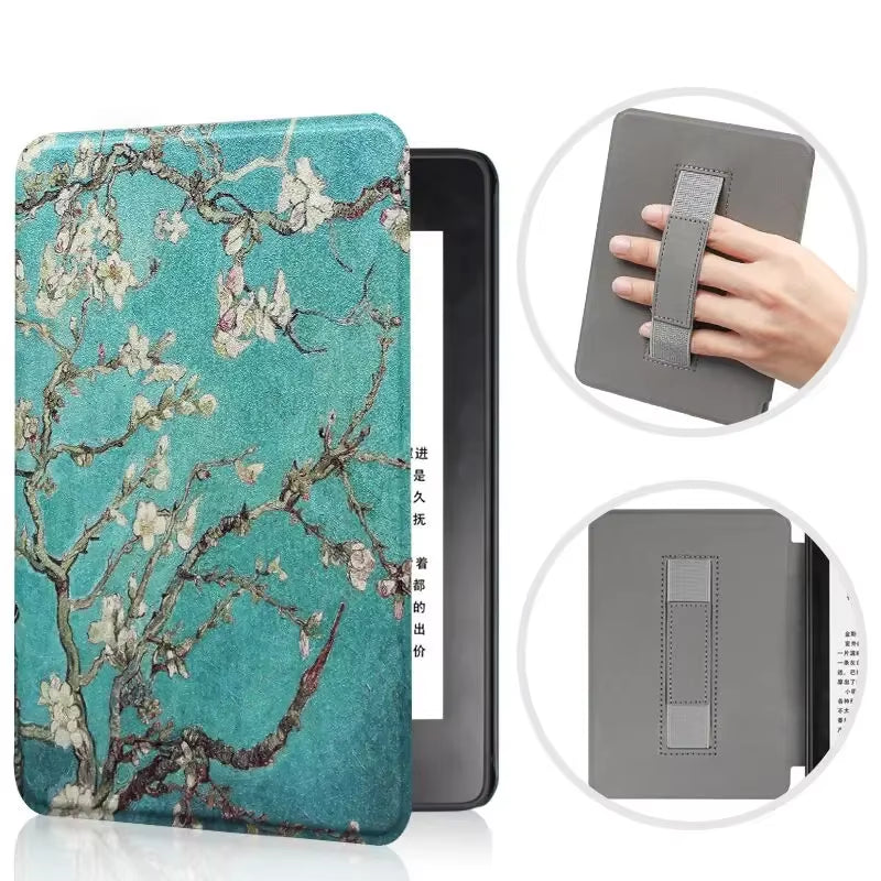 For Kindle Paperwhite 10Th Generation Case 6 Inch 2018 PU Leather Case with Hand Belt Strap PQ94WIF Paperwhite 4 Sleep Cover
