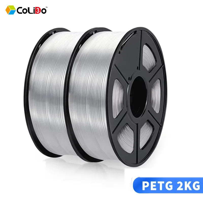 3D Printer Filament PETG Plastic 2Kg 1.75Mm 3D Printing Filament 3D Printing Wire Materials for FDM 3D Printer Mix Color