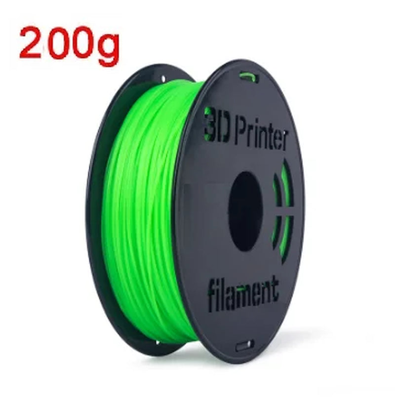 3D Printer Flexible Filament TPU 1.75Mm 200G Rainbow Filament Color Change Filament Glow in the Dark TPU Clear Blue Green Red