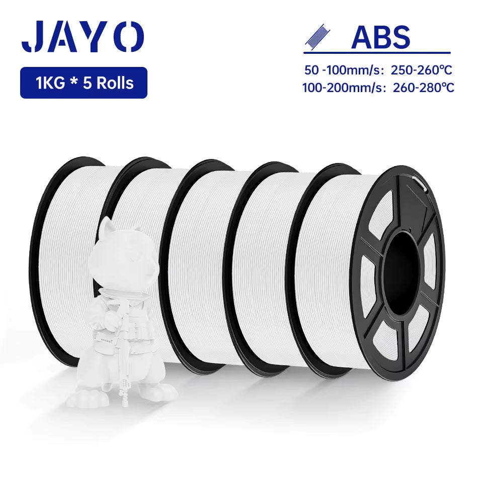 ABS Filament 1.75Mm 1Kg/Roll Plastic ABS 3D Printer Filament High Toughness 3D Printer Filament 1/2/3/5/10Rolls/Set