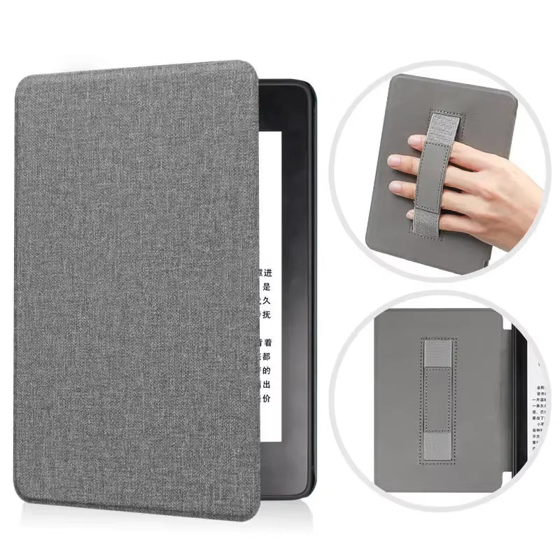 For Kindle Paperwhite 10Th Generation Case 6 Inch 2018 PU Leather Case with Hand Belt Strap PQ94WIF Paperwhite 4 Sleep Cover