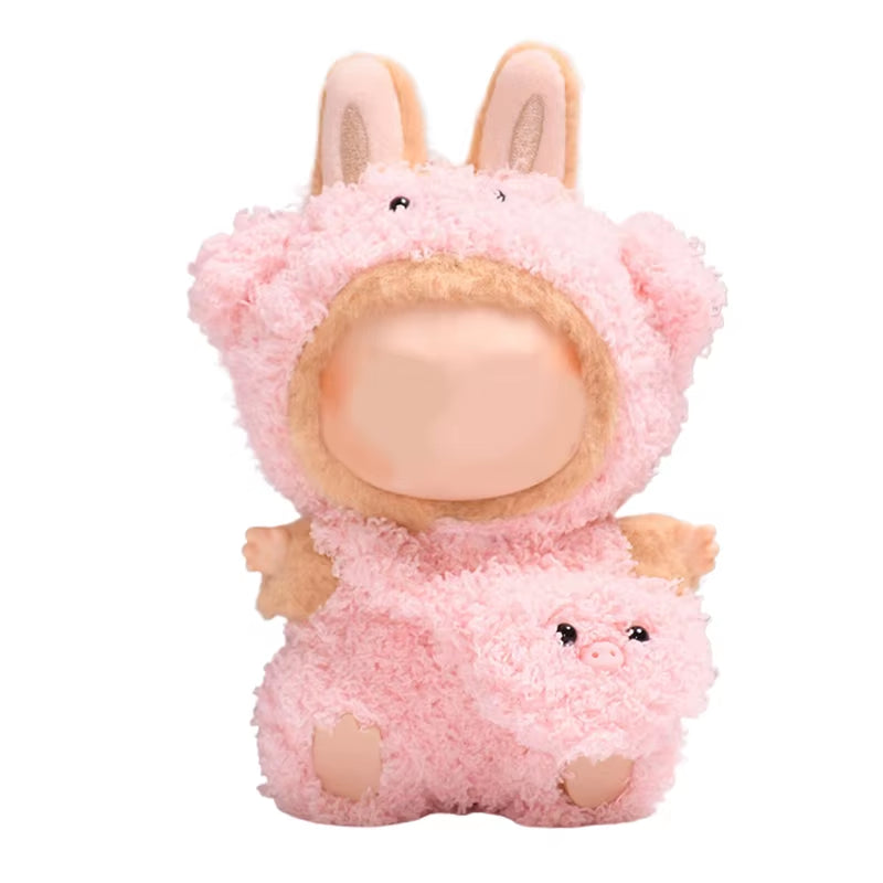 17Cm Mini Plush Doll'S Clothes Outfit Accessories for Labubu Clothes Time to Chill Doll Clothes
