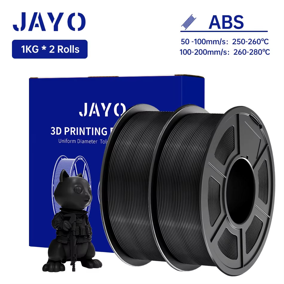 ABS Filament 1.75Mm 1Kg/Roll Plastic ABS 3D Printer Filament High Toughness 3D Printer Filament 1/2/3/5/10Rolls/Set