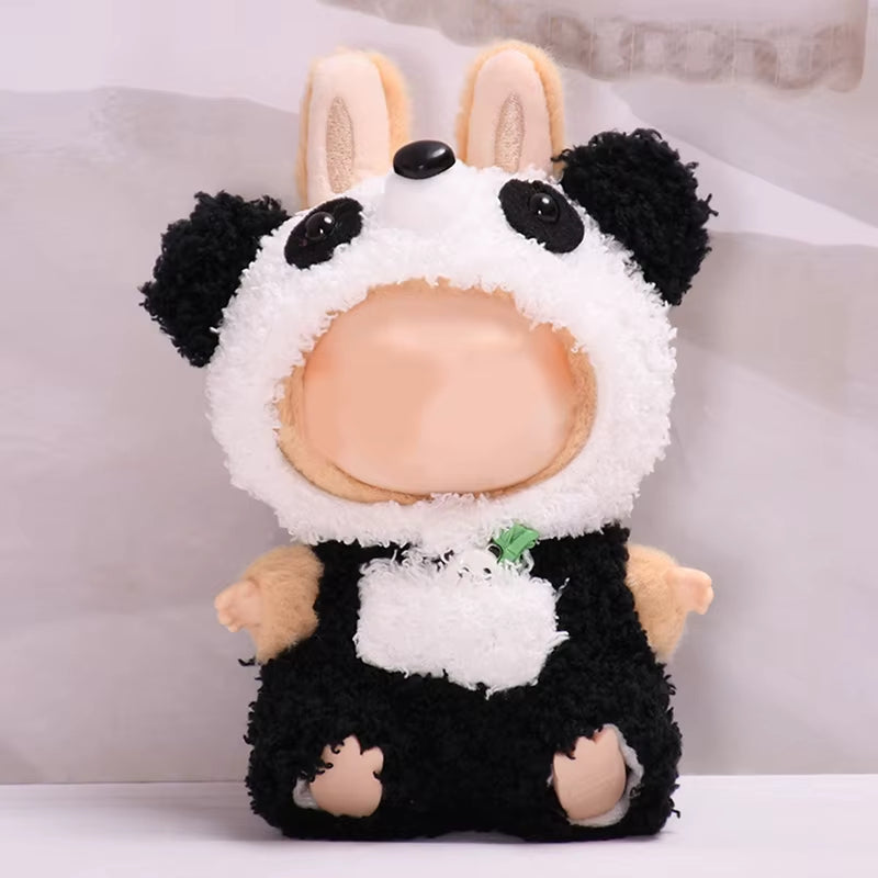 17Cm Mini Plush Doll'S Clothes Outfit Accessories for Labubu Clothes Time to Chill Doll Clothes